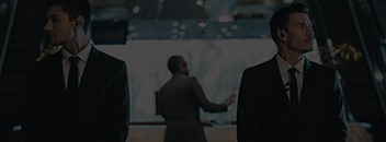 Security covering a door