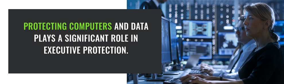 Protecting Computers and data plays a significant role in executive protection